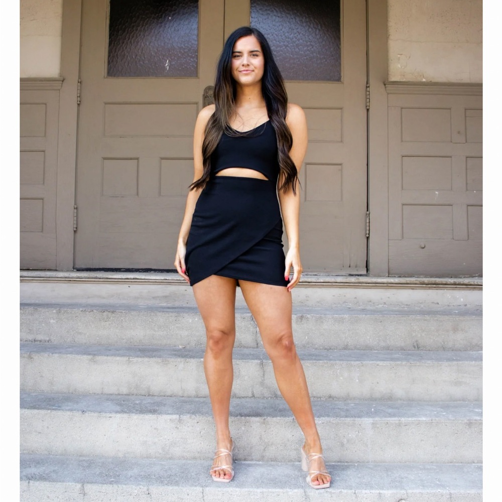 Blue Blush Brand Black Bodycon Mini Dress
